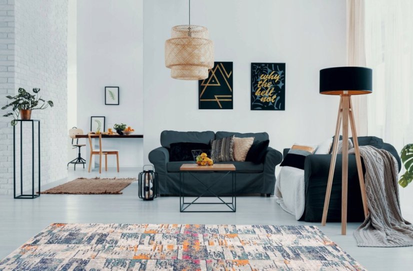 Designer szőnyeg színes mintával DENVER 