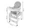 Ecotoys HC-223 Gray Dětská židle na krmení 3v1