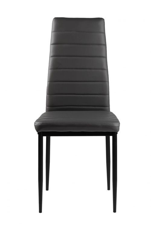 Sada 4 elegantných stoličiek v čiernej farbe s nadčasovým dizajnom