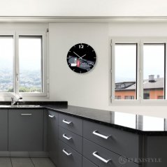 Ceas de perete de bucătărie cu funcționare liniștită