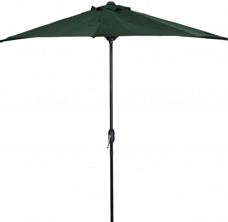 Тъмнозелен полукръгъл градински чадър