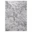 Опростен модерен килим в сиво с бял мотив