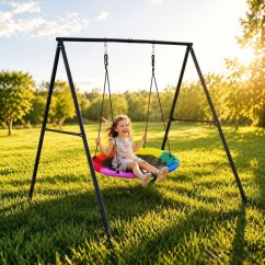 Leagăn cuib de barză pentru copii - design colorat Ø100 cm