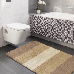 Fürdőszoba szőnyegkészlet bézs színben