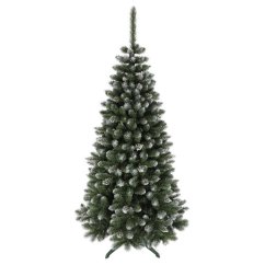 Kouzelný zasněžený umělý vánoční smrk 220 cm