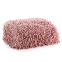 Pătură pufoasă cu căptușeală din fleece - roz