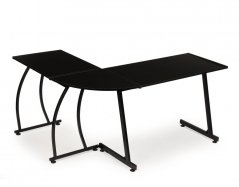 Moderna kotna miza  LOFT črna