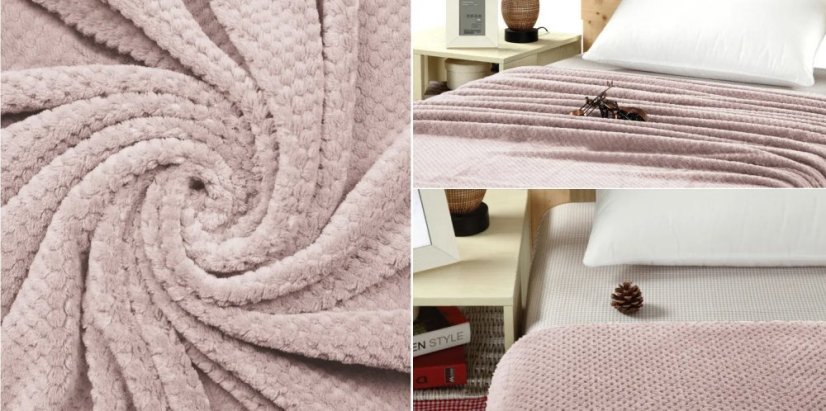 Ružova deka 160 x 200 cm  - Diamond