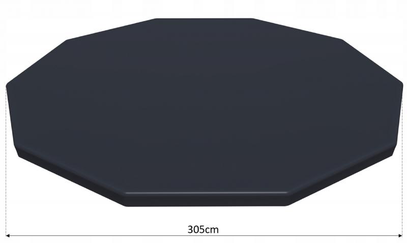 Pokrivač za bazen s konstrukcijom promjera 305 cm