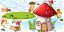 Wandaufkleber für Kinder Zwergenland