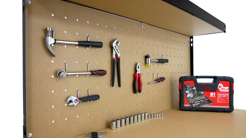 Stolek na nářadí se zásuvkou 120 X 60 X 150 cm