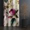 Cortină decorativă crem cu flori de magnolie