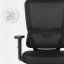 CABRO C506 scaun de birou ergonomic cu tetieră și suport lombar, până la 150 kg, negru