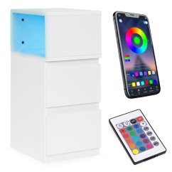 Noční stolek se zásuvkou a policí 40 x 40 x 50 cm