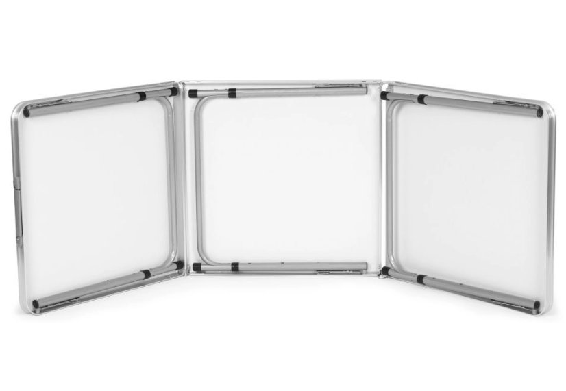 Összecsukható vendéglátóasztal 180 x 60 cm fehér 3-részes