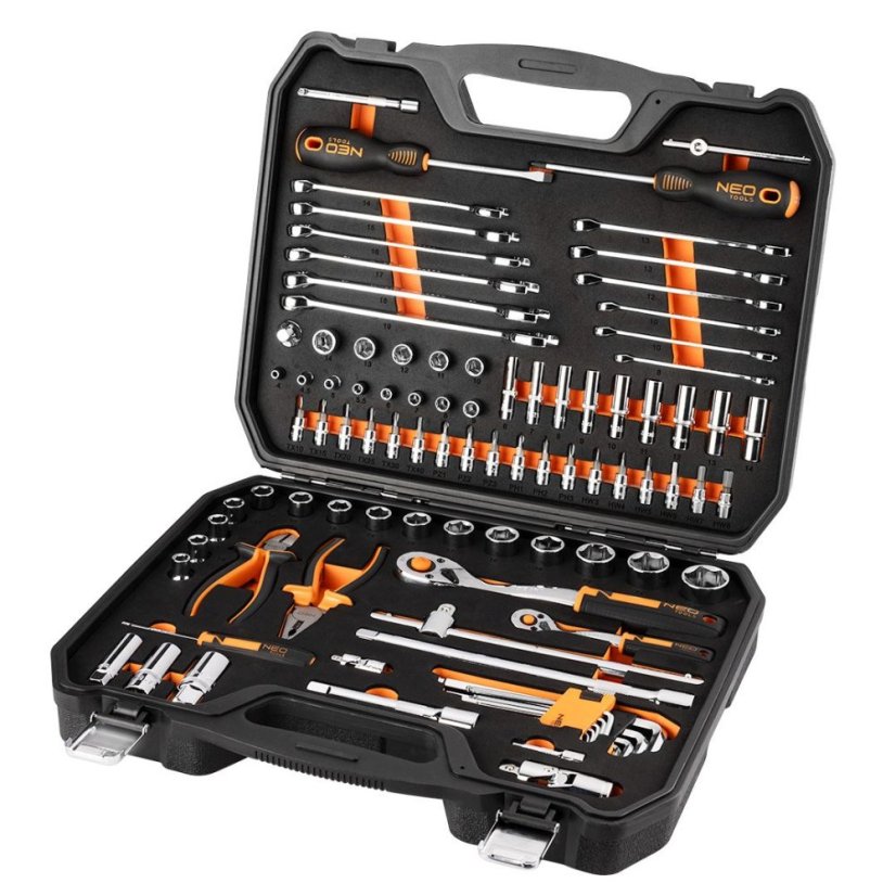 Set de scule NEO TOOLS în cutie – 95 de piese