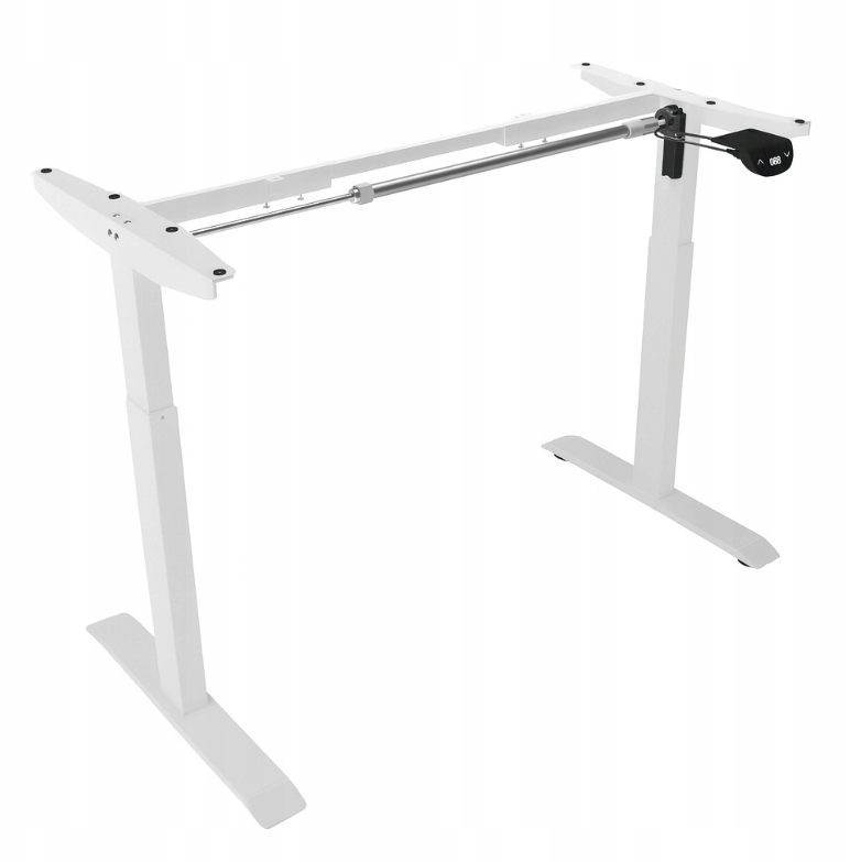 Masă electrică reglabilă pe înălțime 72 - 117 cm - alb