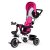 Trojkolka, kočík v tmavoružovej farbe Ecotoys