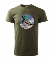 Poľovnícke tričko s potlačou divej kačky