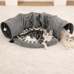 Tunel pre mačku s pelechom