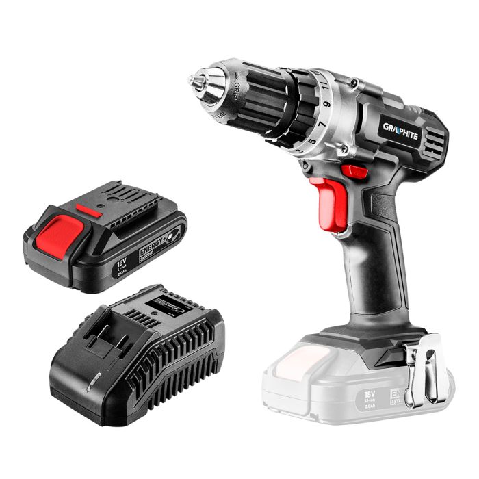 Trapano a batteria Energy+ 18V, 58G000-SET1 GRAPHITE