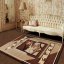 Kusový koberec do obýváku hnědý