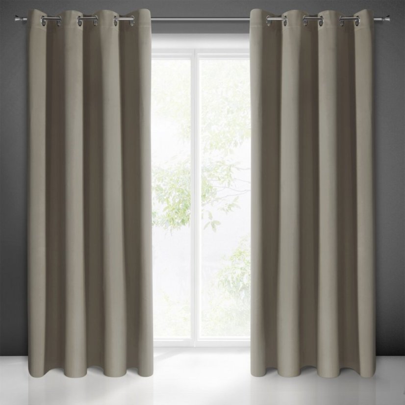 Perdea simplă pentru camera de zi 140 x 270 cm cappucino Perdea simplă pentru camera de zi 140 x 270 cm cappucino