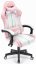 Геймърски стол HC-1004 розово и бяло