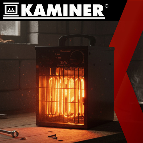 Elektrický ohřívač 3000 W s termostatem
