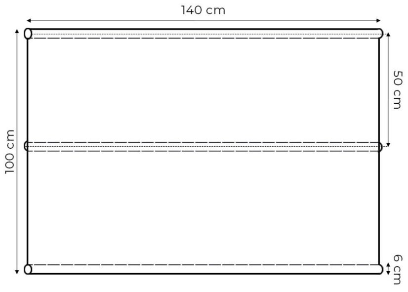 Náhradný podsedák na hojdačku 140x100 cm