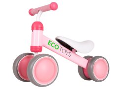 Gyermek kerékpár rózsaszínben ECOTOYS