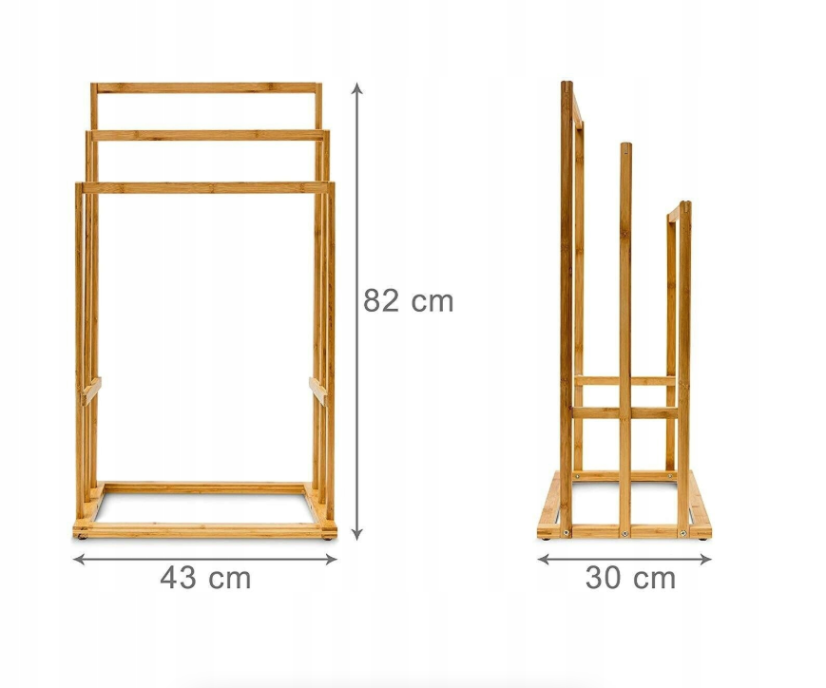 Eleganter Bambus-Handtuchhalter