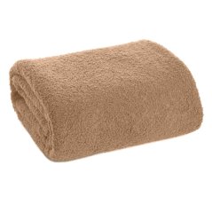 Béžová hrejivá deka s jemnou štruktúrou bouclé