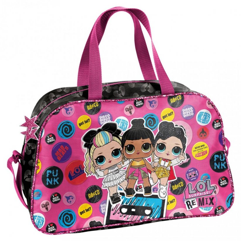 Školní taška s LOL panenkami v čtyřdílné sadě