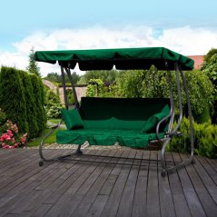 Grüne verstellbare Gartenschaukel