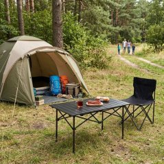 Tavolo pieghevole da trekking e da campeggio - tavolo da picnic nero