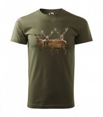 Kakovostna potiskana bombažna majica za navdušene lovce