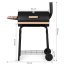 Gartengrill mit Schornstein und eingebautem Thermometer