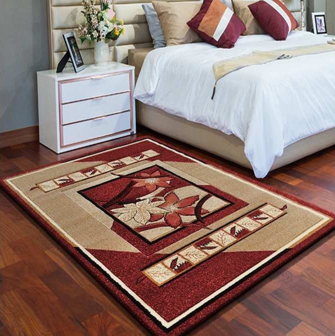 Darabos szőnyeg nappaliba, piros színű