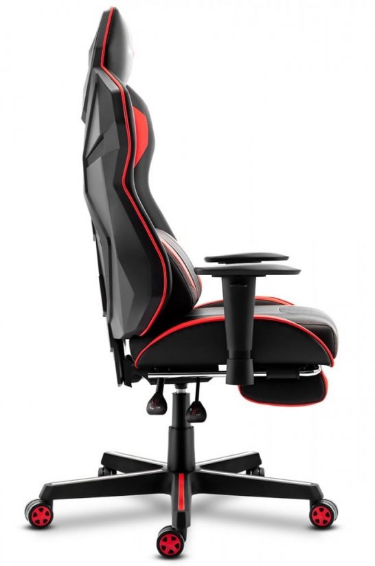 Kényelmes gamer szék COMBAT 6.0 fekete-piros színkombinációban