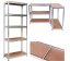 Stabilni metalni stalak za odlaganje sa 5 polica 180 x 90 x 40 cm