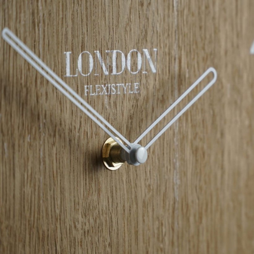 Dekoračné hodiny v retro štýle LONDYN RETRO WOOD 30cm