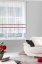 Gyönyörű rövid krémszínű függöny díszített színes csíkokkal 295 x 250 cm