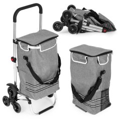 2in1 faltbarer Einkaufswagen mit 30 l Thermotasche