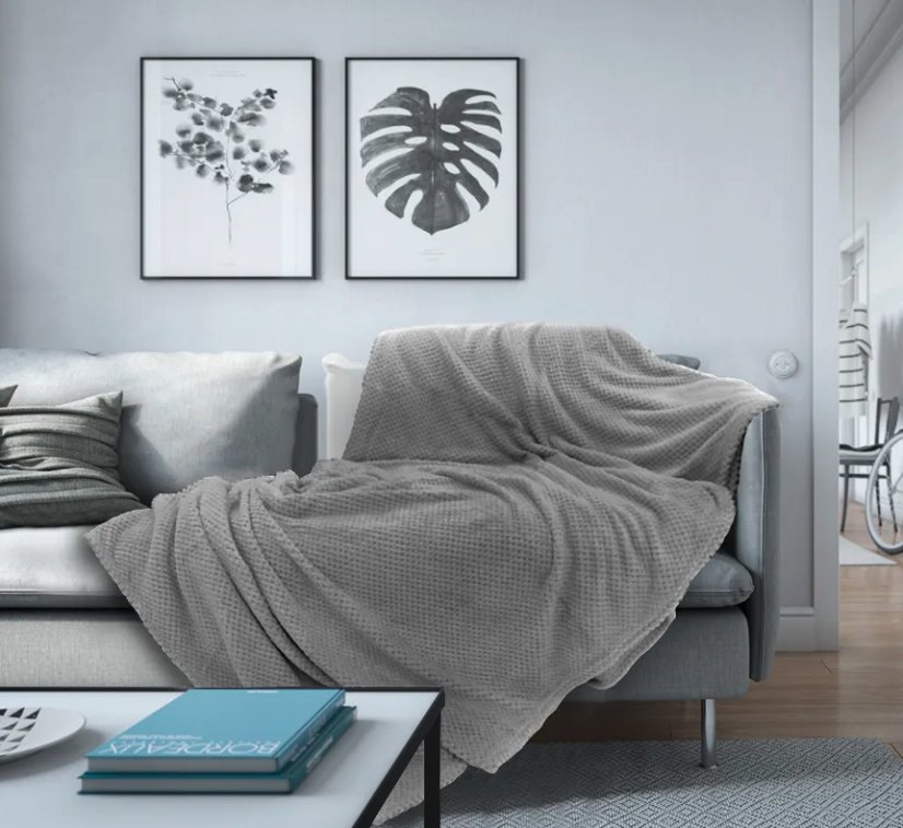 Svetlo sivá deka 200 x 220 cm  - Diamond