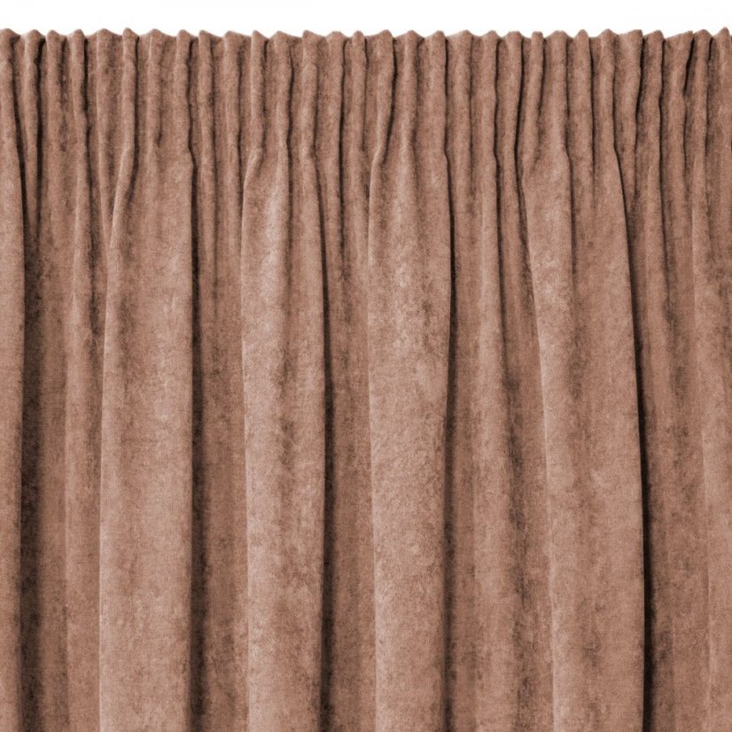 Sötét-rózsaszín sötétítő függöny finom mintával 140 x 270 cm