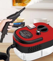 Kompaktný parný čistič 1500 W - červený