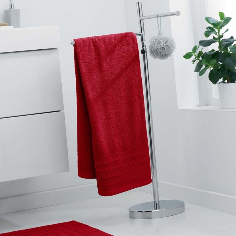 Asciugamano rosso 70 x 130 cm