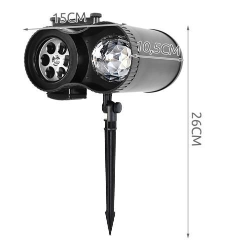 Proiettore per esterni LED con telecomando - 12 temi