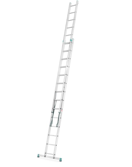 Dvojdielny hliníkový rebrík 2 x 14 stupňov